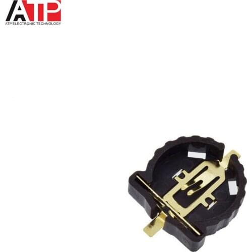 GREAT IT 10PCS Button Battery Socket Clip Holder Box Case Portable CR1220 For Diy