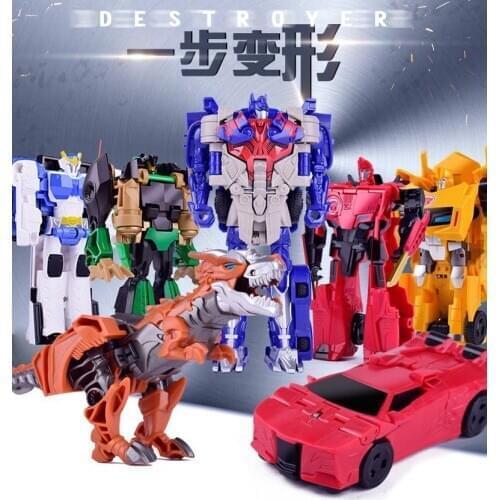 1 pcs Baby Toy Cars Children Model Mini Car Inertia Toy Vehicles Transformation Robot Figure Roll Anti-Slip Blue color