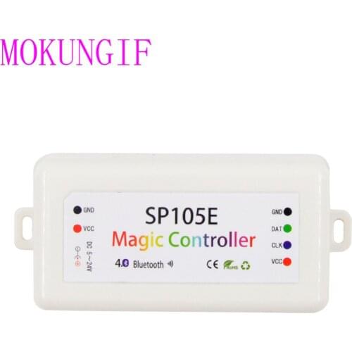 10pcs DC5-24V 2048 Pixels SP105E Magic Controller 4.0 Bluetooth-compatible APP Controller WS2801 WS2811 WS2812B SK6812 Strip