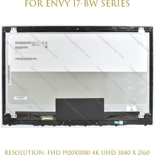 17.3-Inches For Hp Envy 17-bw Series LCD Touch Screen Digitizer Replacement Assembly With Frame L20694-001 L20696-001