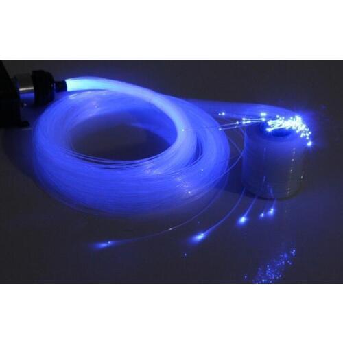 2.0mm(D) PMMA plastic fiber optic cable 100M/rolll LED light engine driver star ceiling hanging lamp Bar DIY Sky decor-End glow