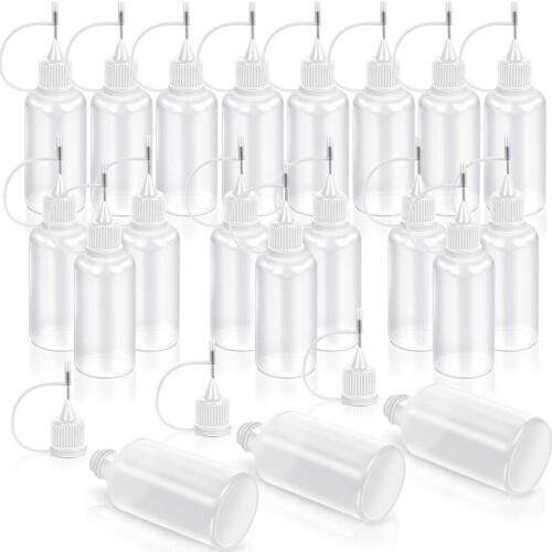 20 Pcs Precision Tip Applicator Bottle, Empty Applicator Glue Bottle for Small Gluing Projects, Paper Quilling DIY Craft, Acryli