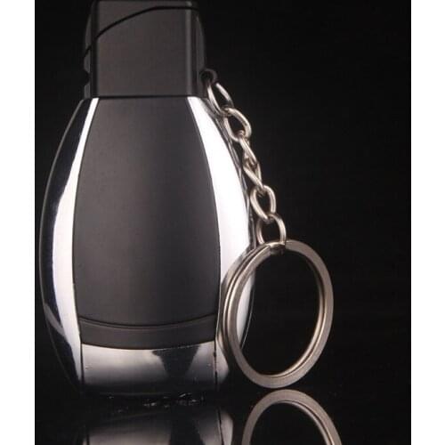 Boutique New and Peculiar with Lamp Pendant Creative Car Control Key Windproof Lighter Smoking Accessories for Weed Men Gadgets