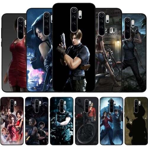 Resident evil2 3D black Silicone Phone Case For Redmi note 9 8 7 Pro S 8T 7A Cover