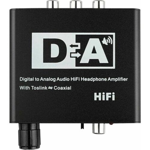 192KHz Digital Optical Coaxial Toslink to Analog RCA 3.5mm Audio Hifi Converter with Spdif