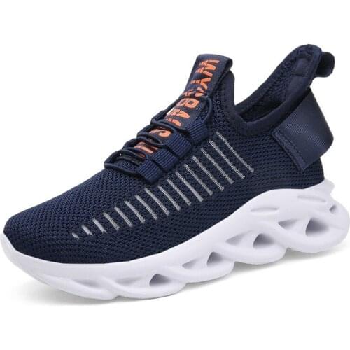 Kids Sneakers Breathable Mesh Children Shoes Cutout Single Net Child Shoes Flying Woven Boys Sport Shoes Girls Trainer Wavy Sole