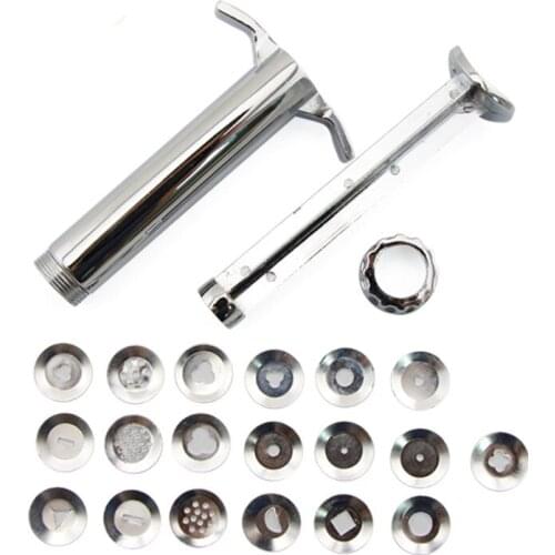 Practical Refill Pack 19 Discs for Sugarcraft Extruder Gun Cake Art Decoration Kitchen Baking Accessories