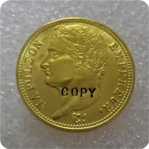 France, Napoleon I, 20 Francs, 1809 Gold Coin COPY FREE SHIPPING