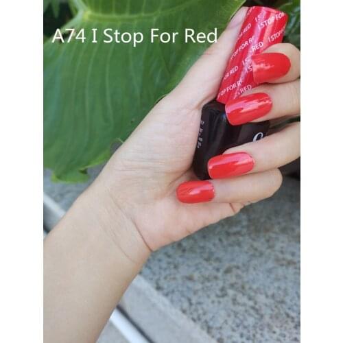 A74 I Stop For Red 15ml UV LED Gel Polish Vernis Permanent Lasting Shine opies Nail Art(need lamp dry)