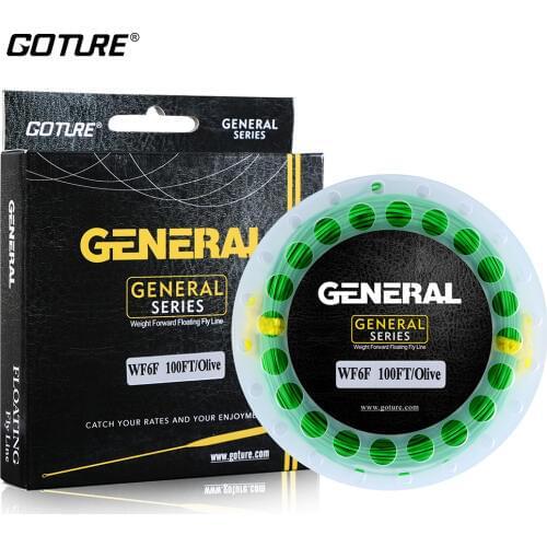 Goture 30 Meters Fly Fishing Line WF3F WF4F WF5F WF6F WF7F WF8F Weight Forward With Welded Loop Floating Line 4 Colors Available