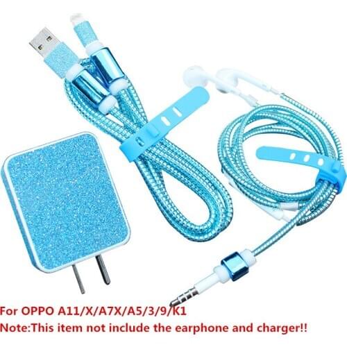 Good Gift Cable Protector for OPPO A11/X/A7X/A5/3/9/K1 USB Charger Sticker Spiral Cable Protection Cale Winder For OPPO