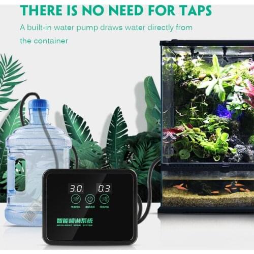 Intelligent Automatic Mist Spray System Set Plant Humidifier Timer LCD Screen Sprinkler Controller Terrarium Spraying Kit New