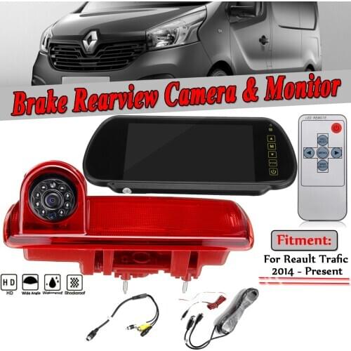 Car Rear View Brake Light Backup Camera for OPEL VAUXHALL VIVARO RENAULT Trafic Auto Parking Reverse Backup Camera Night Vision