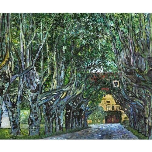 High quality Oil painting Canvas Reproductions Avenue in Schloss Kammer Park by Gustav Klimt Painting hand painted