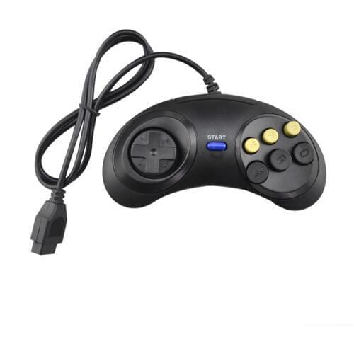 10pcs a lot Game Controller for SEGA Genesis 6 Button Gamepad for SEGA Mega Drive