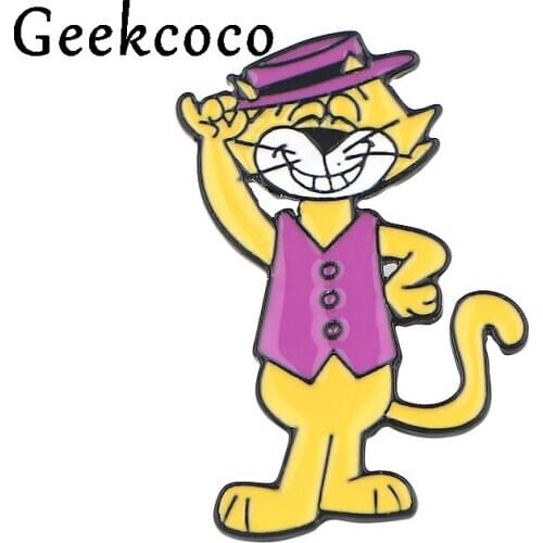 20pcs/lot J1039 Cartoon Cat Enamel Pins Brooches Badges Lapel pin Creative Animal Pins For Clothes Backpack Pins Jewelry gift