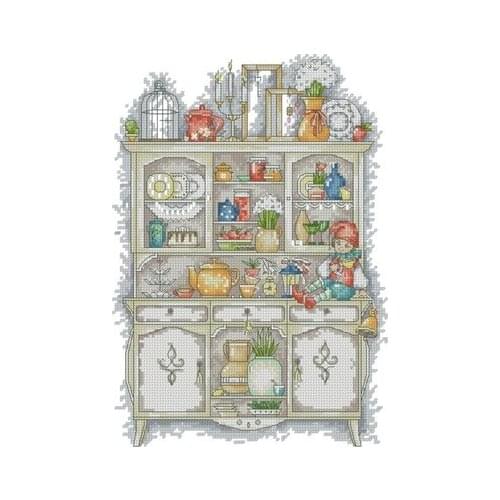 Kitchen cabinets Needlework,For Embroidery,DIY 14CT Unprinted Arts Cross stitch kits Set Cross-Stitching Home Decor