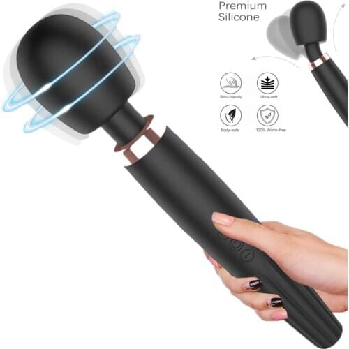 NEW Powerful Huge G Spot Magic Wand AV Body Massager Vibrator Sex Product USB Dildo Vibrators Adult Sex Toys for Women Sex Shop