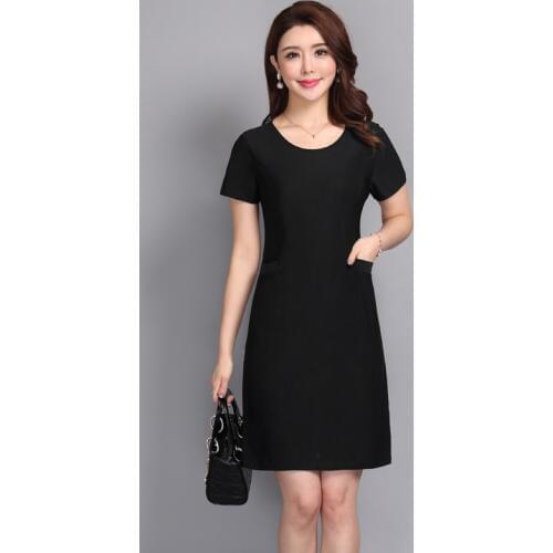 Women Vintage A-line Summer Dresses Elegant Short Sleeve O Neck Print SunDress New Fashion Womens Dress