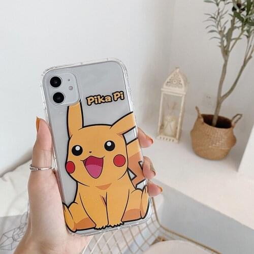 Pokemon Couples Pikachu Phone Case for IPhone11 11pro 11proMAX X XS XR Iphone7 8P 6 6S Silicone Case Couples Christmas Present