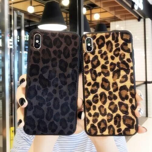 Luxury Leopard Plush Soft Phone Cases For Huawei P40 Lite P20 P30 Pro Cover Mate 20 Lite mate 10 30 Y9S Y9 Prime 2019 Y5 Shell