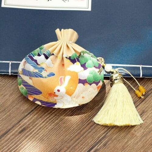 Sachet Cross Stitch Embroidery Antiquity Needle Tassel for Knitting Fabric Decor Jewelry Mid-Autumn Festival Finished Product