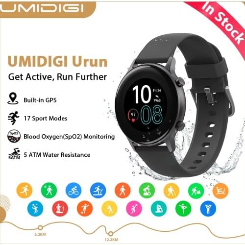 UMIDIGI Urun Smartwatch GPS IP68 Waterproof Band 1.1" Color Heart Rate Sleep Monitoring Sport Smart Clock For Android IOS Watch