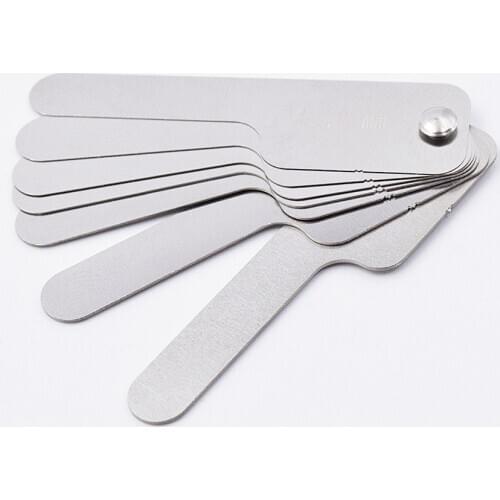 Dental Interproximal Reduction (IPR) Thickness Gauge Measure Tooth Feeler Gap Stainless Steel Measurement Orthodontic Treatment