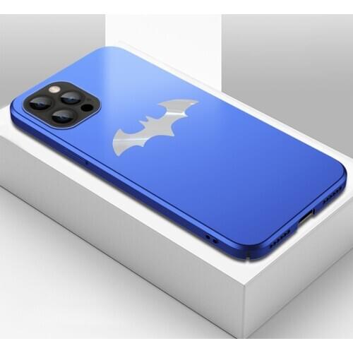 Ultra-thin Matte PC Phone Case For iPhone 12 11 Pro Max SE XSmax XR XS X 8 7 6 Plus Metal Bat Magnetic Protection Cover