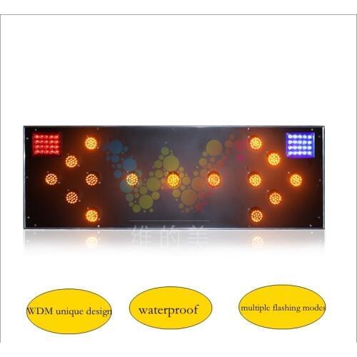 WDM Aluminum 1200*400mm Trucked Mounted Road Safety Traffic Arrow Board Sign Multiple Flashing Modes