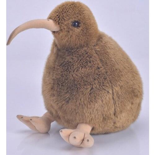 [Funny] Zoo 28cm Simulation Lifelike Kiwi Plush Toys Soft Kiwi bird Stuffed Animals doll Birthday Christmas Gifts For Kids