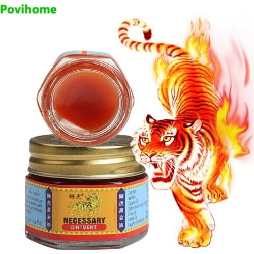 1pcs Red Tiger Balm Ointment Arthritis Rheumatism Joint Muscle Rub Aches Pain Relief Cream Cooling Oil For itching Herbal Patch