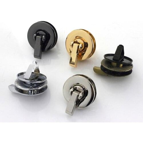 1pcs Metal Round Bag Turn Lock Twist Lock Clasp for Leather Craft Women Bag Handbag Shoulder Bag Purse DIY Hardware Accessories