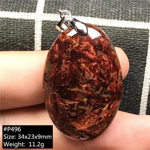 100% Natural Pietersite Pendant Jewelry For Women Lady Men Gift Silver Yellow Red Crystal Oval Beads Namibia Energy Stone AAAAA