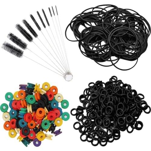 100pcs Tattoo Rubber Bands 100pcs Tattoo Nipples H-type 100pcs Tattoo O-rings&1 set Cleaning Brush Set for Tattoo Machine Tattoo