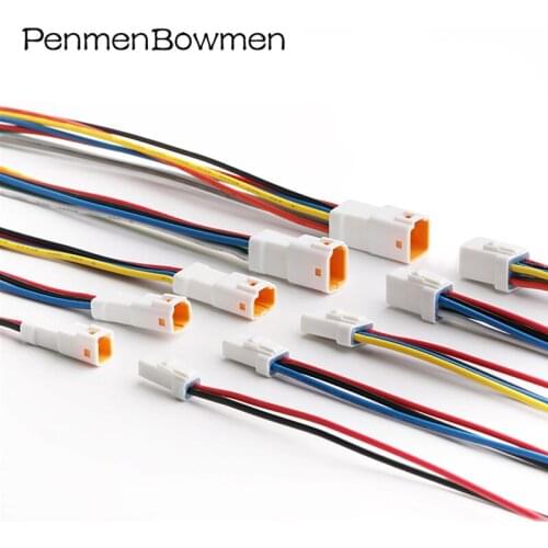 2-8Pin Way JWPF 0.7MM Automotive Waterproof Cable Connector Wire Harness Socket Male Female Butt Plug for Benz BMW JST-02T
