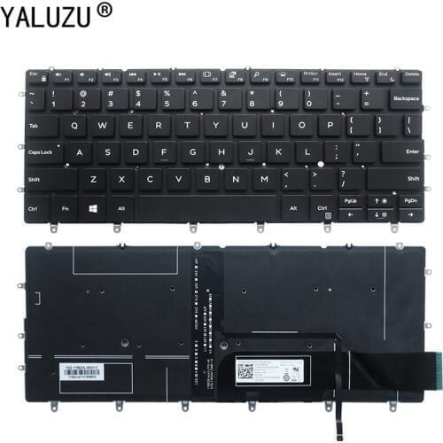 English keyboard For DELL XPS 13 9370 13-9370 13-9370-D1705S 9317 13-9380 laptop keyboard US BLACK notebook keyboard