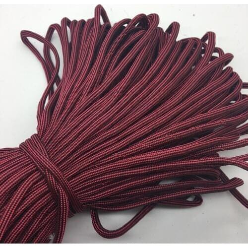 10Yards/Lot Mix color Paracord Bracelets Rope 7 Strand Parachute Cord CAMPING HiKING Red+Black