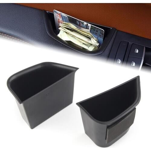 For Alfa Romeo Giulia 2017 2018 2019 2PCS Car Front Door Storage Box Organizer Container Holder Left Drive