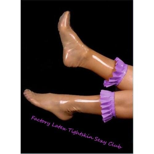 Women Sexy Nature Rubber Latex Short Sock halloween socks halloween costumes Accessaries for women