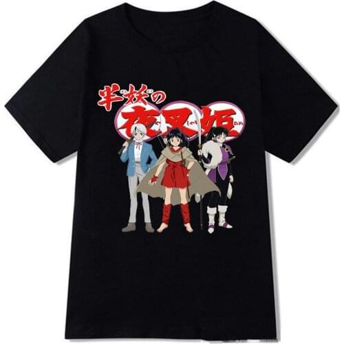 Japanese Anime Yashahime T Shirt Man New 2021 Summer Print Modal T-shirt for Woman