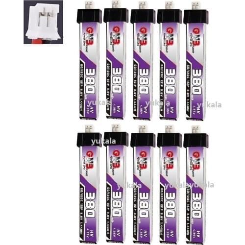 GAONENG GNB 1S 380mAh 3.8V 60C/120C LiHV Lipo battery PH2.0 Plug for UK65 US65 Happymodel Mobula7Snapper BetaFPV 65S Drone