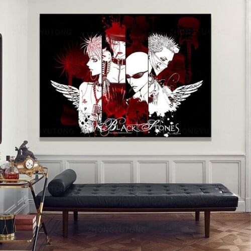 Anime Nana Band Black Stones Posters Canvas Art Poster and Wall Art Picture Print Modern Family Bedroom Decor