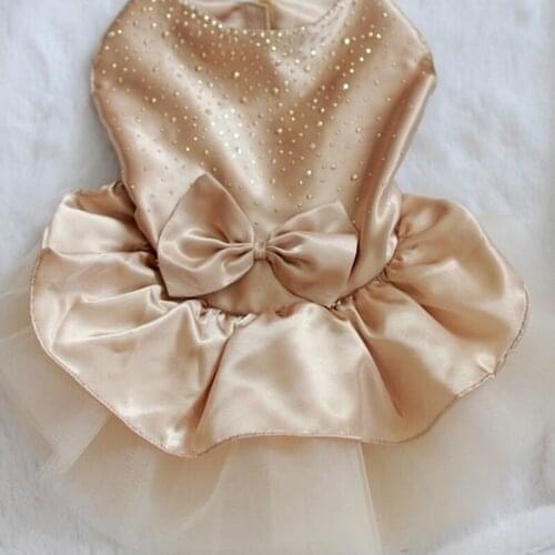 Cartoon Dog Clothes Wedding Dress Clothing for Dogs Dress Super Pet Puffy Yarn Cute Spring Summer Solid Color Girl Ropa Perro