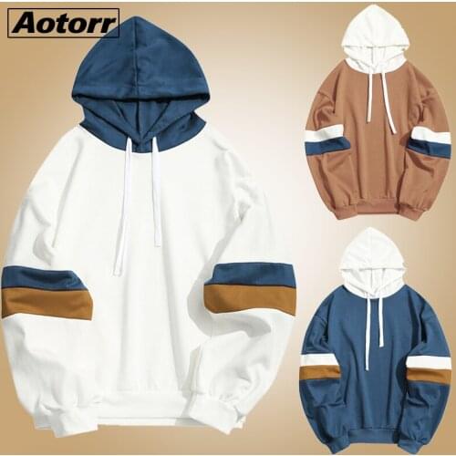 Men Brand Hooded Sweatshirt Male Casual Patchwork Hooded Top Blouse hoodies With Pockets Coat Sweatshirts sudadera hombre 5XL