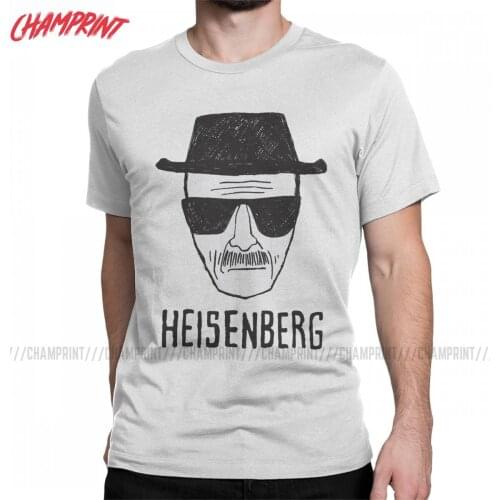 Men Breaking Bad Heisenberg Drawing T Shirts TV Cotton Clothes Novelty Short Sleeve Crewneck Tees Adult T-Shirts