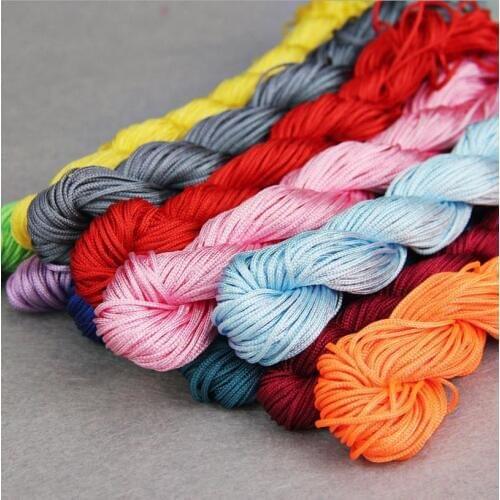 24 Meters 1mm Nylon Chinese Knotting Macrame Cord Braided DIY Beading Craft String Thread Wire For Bracelet Jewelry Making