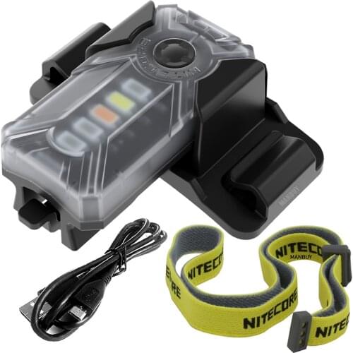 Nitecore NU07 LE Signal Lamp Headlamp build in USB-C Rechargeable Battery 5color Specifically Operator Police Emergency Response