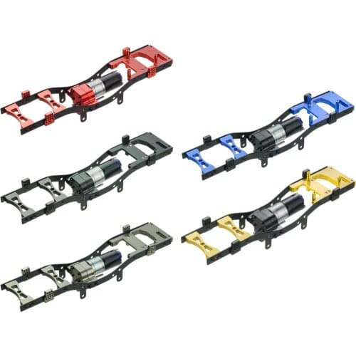 Upgrade 256mm Wheelbase Chassis Frame Body Sheel Kit 370 Motor Fit for WPL C14 C24 1/16 RC Semi Pickup Truck Car Replacement