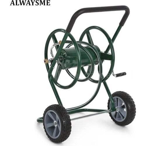 ALWAYSME Heavy-Duty Hose Reel Garden Cart